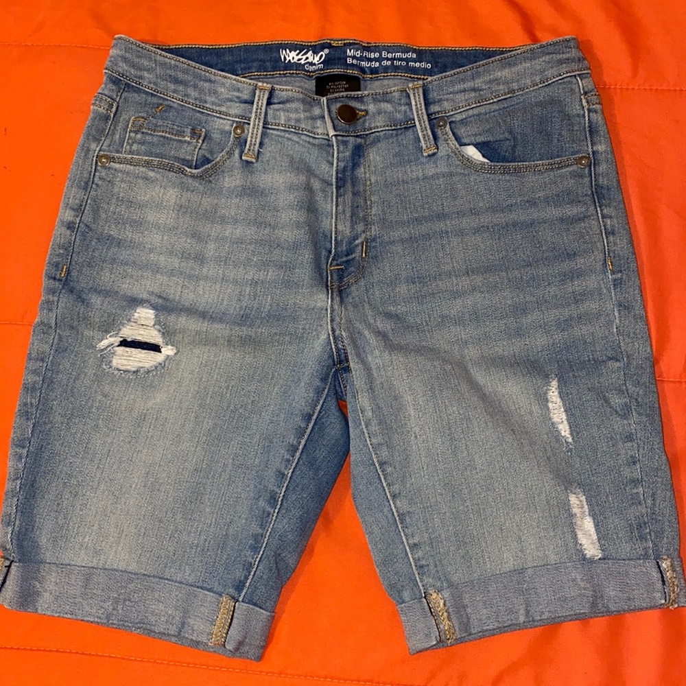Light Wash Bermuda Shorts